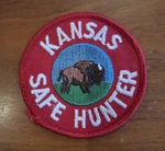 Kansas Safe Hunter Vintage Outdoor Patch Bison. Fixed Price $8.00.