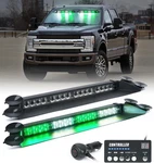 Lumenix Led Emergency Dash Strobe Lights Bar W/controller White Green. Fixed Price $89.56.