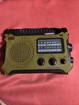 Hq Multi-band Dynamo Solar Powered Weather Radio Olive Drab With Led Flashlight. Fixed Price $42.00.
