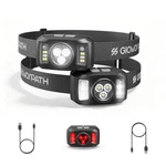 Upgraded Headlamp Rechargeable, Ultra Bright Headlight Flashlight With White .... Fixed Price $31.95.