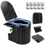 Uopbyea Portable Camping Toilet For Adults With Urine Gel Leak-proof Bags An.... Fixed Price $62.49.
