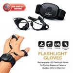 Wrist Flashlight Gloves Rechargeable Led Fishing Repair Camping Outdoor Gift. Fixed Price $19.99.