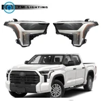 Headlights Black For 2022-23 Toyota Tundra Headlamps Pair Led W/ Halogen Signal. Fixed Price $376.06.