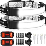 Adelante Led Headlamp Flashlight, 1000LM 230WIDE-BEAM Usb Pack, Black. Fixed Price $40.17.