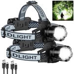 Niaochao 2PACK Rechargeable Headlamps 99000 Lm Super Bright Led 3 Modes Adju. Fixed Price $54.14.