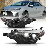 Headlights For 2017 2018 2019 Toyota Corolla Xse Dual Led Headlamp. Fixed Price $68.99.