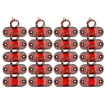 Red Led Truck Side Clearance Marker Light Lamp Auto Car Trailer Rv Oval 2.6" 20X. Fixed Price $22.79.