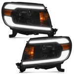 Weelmoto Pair Headlights Led Drl For 2005-2011 Toyota Tacoma Black Headlamps. Fixed Price $121.88.