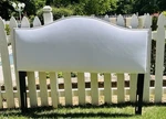 Full Suede Moleskin Light Grey Nail Trim Headboard Minty. Fixed Price $99.99.