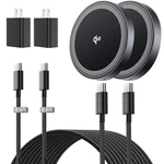 Threekey Pack 15W QI2 Certified Magnetic Wireless Charger 6.6FT Cable, Fast.... Fixed Price $64.61.