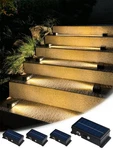 Mrzxy 4 Pack Solar Step Lights Motion Sensor Waterproof Stair Out.... Fixed Price $34.87.