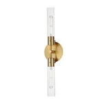Maxim Lighting Equilibrium 2-LIGHT Wall Sconce Natural Aged Brass Steel Fin.... Fixed Price $340.36.