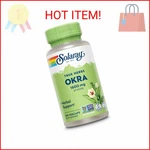 Solaray Okra Fruit 1600 Mg - High Fiber Supplement For Wellness Support Rich. Fixed Price $20.69.