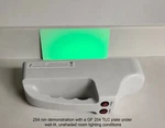 Lab Lamp 6W*2 254+365NM Cordless Li-ion Batt/dc Pwr W/vis Light Filtr Uvc Uva. Fixed Price $225.00.