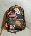 Polo Ralph Lauren '67 Backpack Men's Orange Camo Tiger Usa Flag Patch Canvas. Fixed Price $199.95.