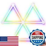 Agm Smart Wall Light Lines 9 Rgb Led Pro Bars 16M Color Music Sync. Fixed Price $109.36.