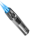 Zoocura Torch Lighter Butane Refillable Jet Flame Black Nickel. Fixed Price $14.76.