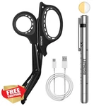 Risemart Nurse Pen Light W/ Trauma Shears Black/silver. Fixed Price $20.00.