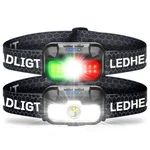 Rechargeable Led Headlamp 1300 Lumen 2PACK Ultrabright For Camping, Hiking. Fixed Price $27.80.