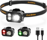 Everbrite Rechargeable Led Headlamp With Hat Clip White/red/green Light, 7 Modes. Fixed Price $18.99.