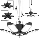 2-PACK Plug Garage Light, 200W 20000LM Linkable Led Shop Pack, Black. Fixed Price $57.11.