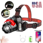 99000000LM Super Bright Led Headlight Tactical Headlamp Torch Rechargeable. Fixed Price $20.38.