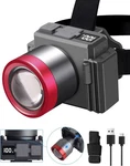 Eraylife Led Rechargeable Headlamp, Zoomable, Water Light, Gray. Fixed Price $14.22.