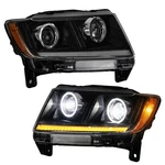 Lamps Pair Full Led For 2011-2013 Jeep Grand Cherokee Headlight W/projector. Fixed Price $279.99.