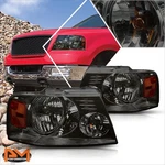 04-08 Ford F150 Pickup Smoked Housing Headlight Amber Side Corner Lamps Pair. Fixed Price $65.45.