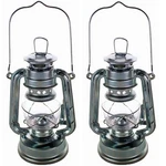 Q=2 Kerosene Oil Lantern - Emergency Hanging Camping Light Silver Small Size. Fixed Price $24.99.