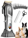 Dog Clippers For Grooming, Kit Heavy Thick Hair, Low Noise C.... Fixed Price $71.50.