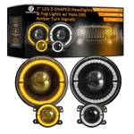 7 Inch Led Headlights + Fog Round Z-shaped Cutoff H6024 Ant.... Fixed Price $235.78.