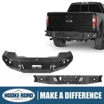 Hooke Road Black Steel Front + Rear Step Bumpers Assembly 06-08 Ford F-150. Fixed Price $988.59.