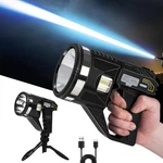 Liangjj 1,000,000 Lumens 6-MODE Rechargeable Led Spotlight Cob Flashlight IPX7. Fixed Price $49.67.
