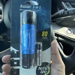 Nite Ize Radiant 3-IN-1 Mini Flashlight Lantern 80 Lumens Water Resistant Blue. Fixed Price $12.99.
