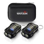 Warsun Mini Keychain Flashlight 300 Lumens, 2-PACK Rechargeable BLACK-2PCS. Fixed Price $27.46.