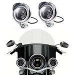 Motorcycle Auxiliary 4 Inch 2PCS Fog Lamp Headlight Chrome Led Front He.... Fixed Price $94.47.