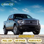 Full Led Drl Headlights Ford F-150 F150 2009-2014 FX2 FX4 Smoked Lamps. Fixed Price $399.00.