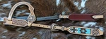 Western One Ear Bridle - Beaded Cheeks Light Oil Leather Copper Hardware. Fixed Price $59.90.