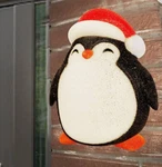Joliyoou Christmas Porch Light Cover 11.8" X 9.6" 4.1" Penguin Outdoor New. Fixed Price $10.00.