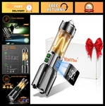 High Lumens Rechargeable Flashlight 100000, 50W Led, 30H Runtime, Modes, Usb-. Fixed Price $33.99.