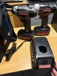 Craftsman C3 19.2V 1/2" Drill Driver & Heavy Duty Impact Wrench Two Batteries. Fixed Price $150.00.