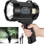 Kmivo Rechargeable Led Spotlight Flashlight, 2,000,000 High Lumens. Fixed Price $28.96.