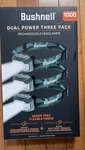 Bushnell Rechargeable Dual Power Three Pack Headlamp 1000 Lumen Free Ship. Fixed Price $39.99.