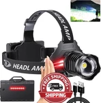 Linterna Recargable Brillante Led Lampara De Cabeza Impermeable Usb Zoom 5 Modos. Fixed Price $62.85.