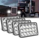 4PCS Dot Approved 4X6" 120W Led Headlights For Peterbilt Kenworth Freightliner. Fixed Price $58.99.