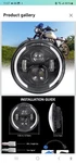 Zmoon 7 Inch Led Headlamp With Hi-lo Beam For Motorcycle, Jeep Wrangler Hummer. Fixed Price $19.99.