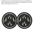 Suparee 7IN Led Headlights 2 Pack Multicolor With Remote. Fixed Price $175.00.