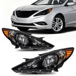 Philtop Headlight Assembly For 2011 2012 2013 2014 Hyundai Sonata, Black Hous.... Fixed Price $174.88.