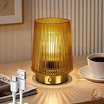 Mj Premier Cordless Lamps Rechargeable Glass Portable Dimmable Bri.... Fixed Price $42.27.
